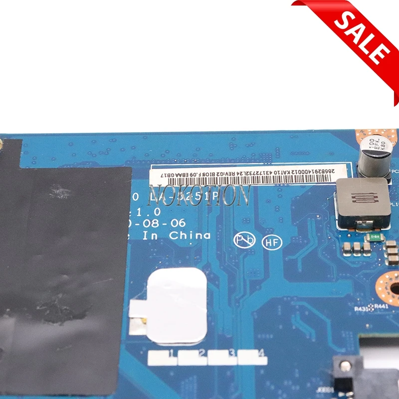 NOKOTION материнская плата для ноутбука HP EliteBook 2540P 598762-001 614965-001 аккумулятор большой