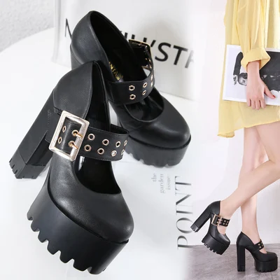 

Women's shoes the new summer style of 2020, chunky and single shoes, high-heel and all-match British style summer shoes