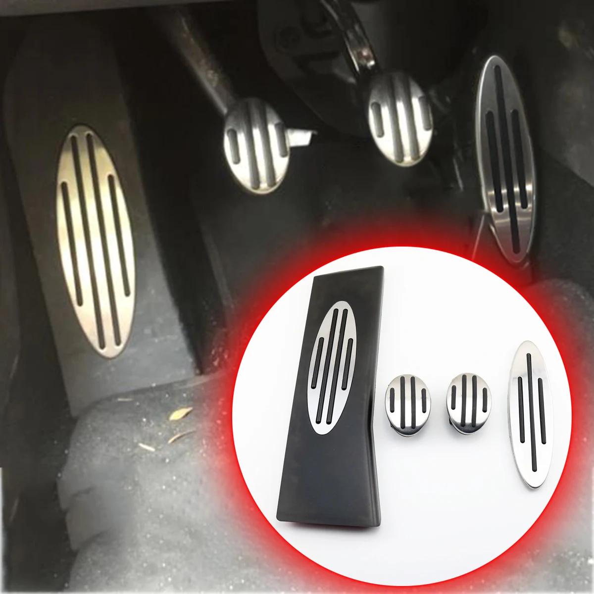 Коврик для ног Тормозная Пластина газа акселератора коврик крышка подходит Mini