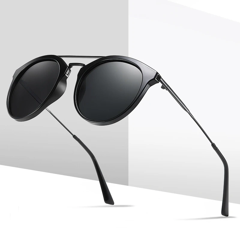

Viodream 2020 New Round Frame Sunglasses Anti Ultraviolet Polarized Lenses TR90 + Metal Frame Oculos De Sol Sun Glasses