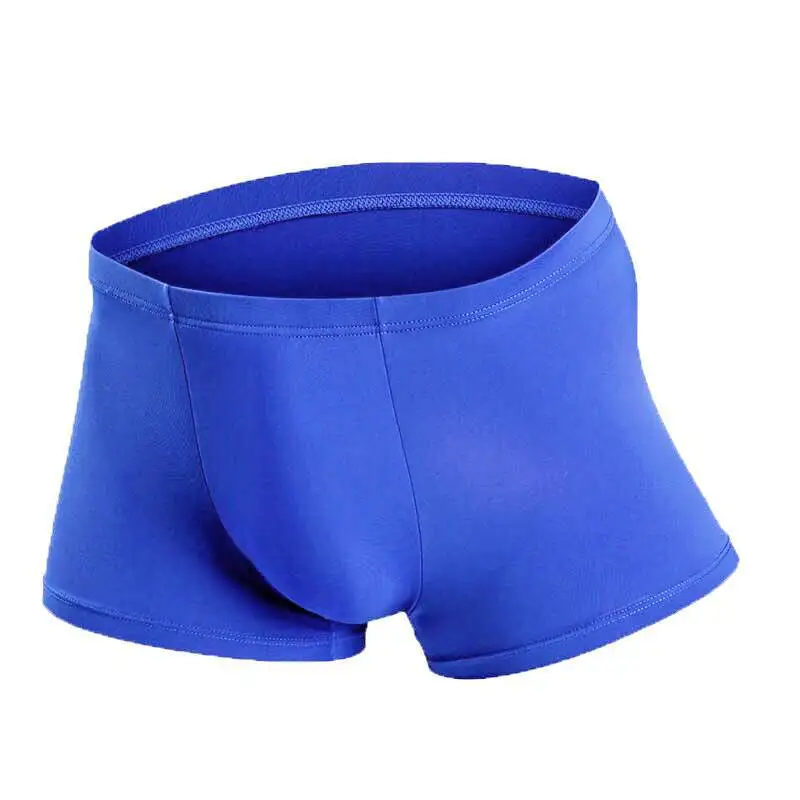 

Men Underwear Flat Pants Silk Dry And Comfortable Men's Breathable Underwear Comfortable Fit Non Marking Men Boxer 2021 NEW