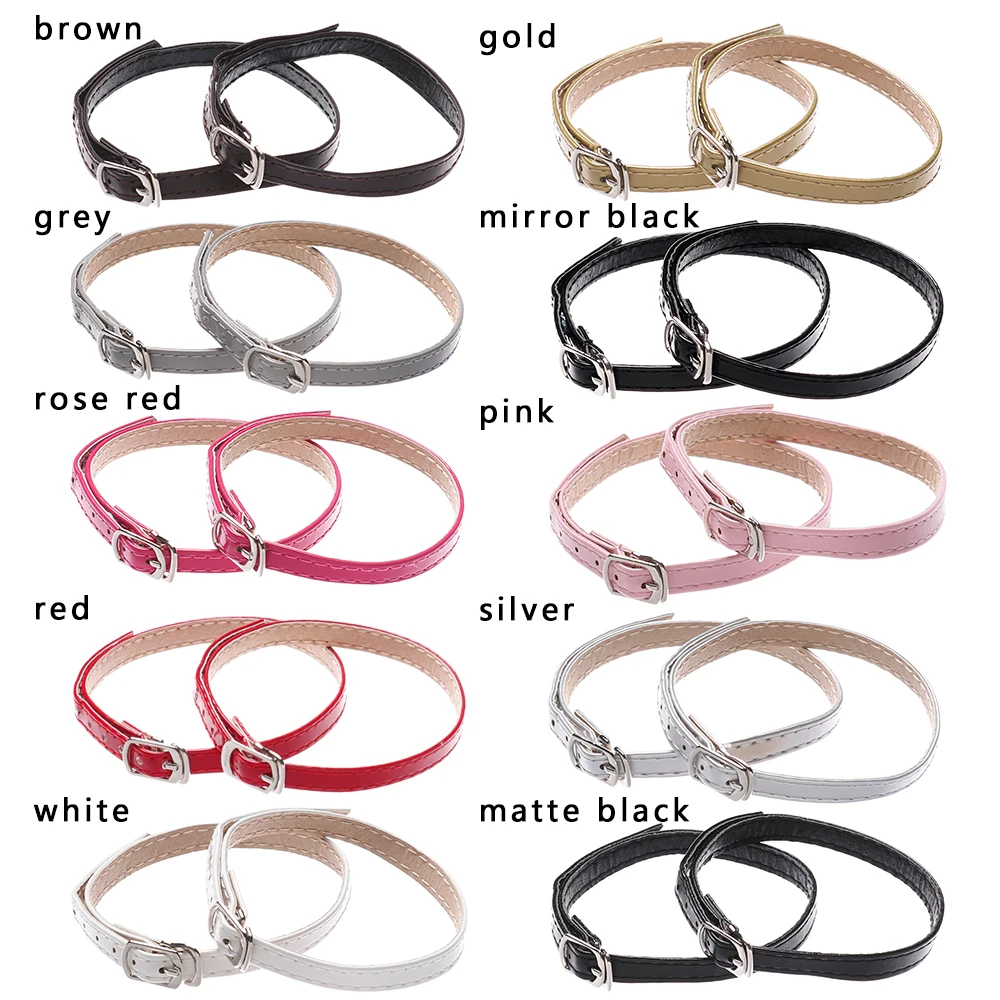 

PU Leather Women Adjustable Shoelaces Shoes Belt Ankle Tie Strap Band for Locking High Heels Lady Beauty Props Shoes Accessorie