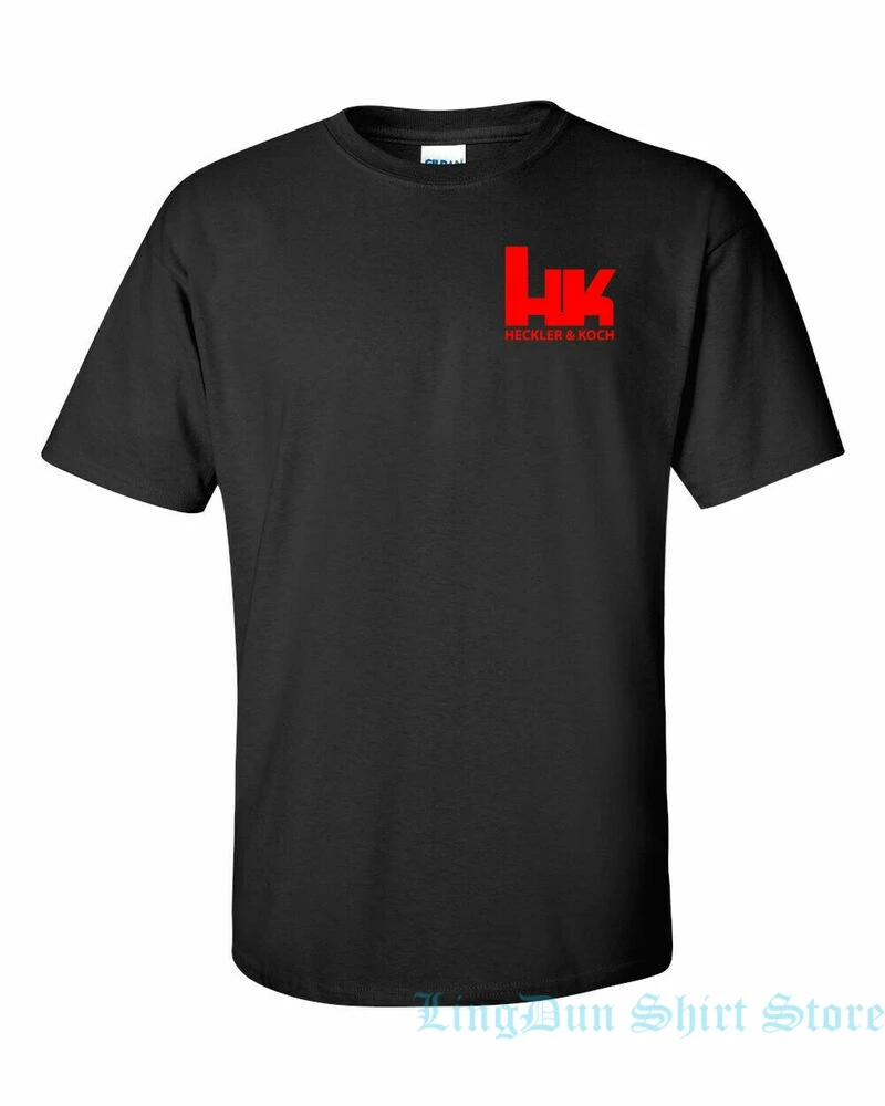 Heckler and Koch Красная футболка с логотипом на груди 2 я модификация Pro пистолет