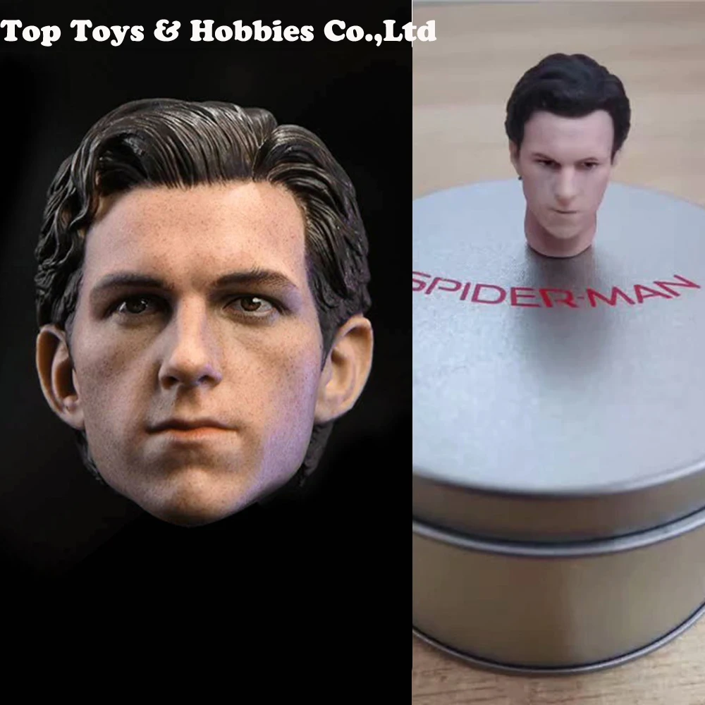 Tom Holland head Новинка, голова человека-паука Питера Паркера, лепим 1/12 том Холланд, голова для СВЧ 6 дюймов, мужские игрушки для тела, фигурка, модель, аксессуар - Цвет: Tom Holland head