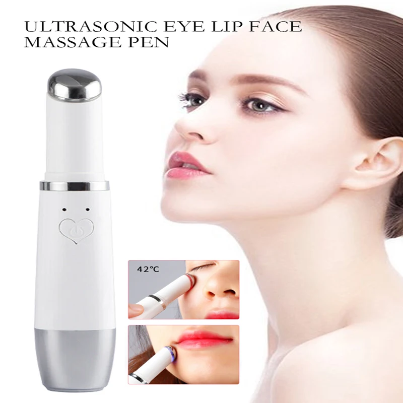 Электрический массажер для глаз в виде ручки губ против старения морщин Уход за