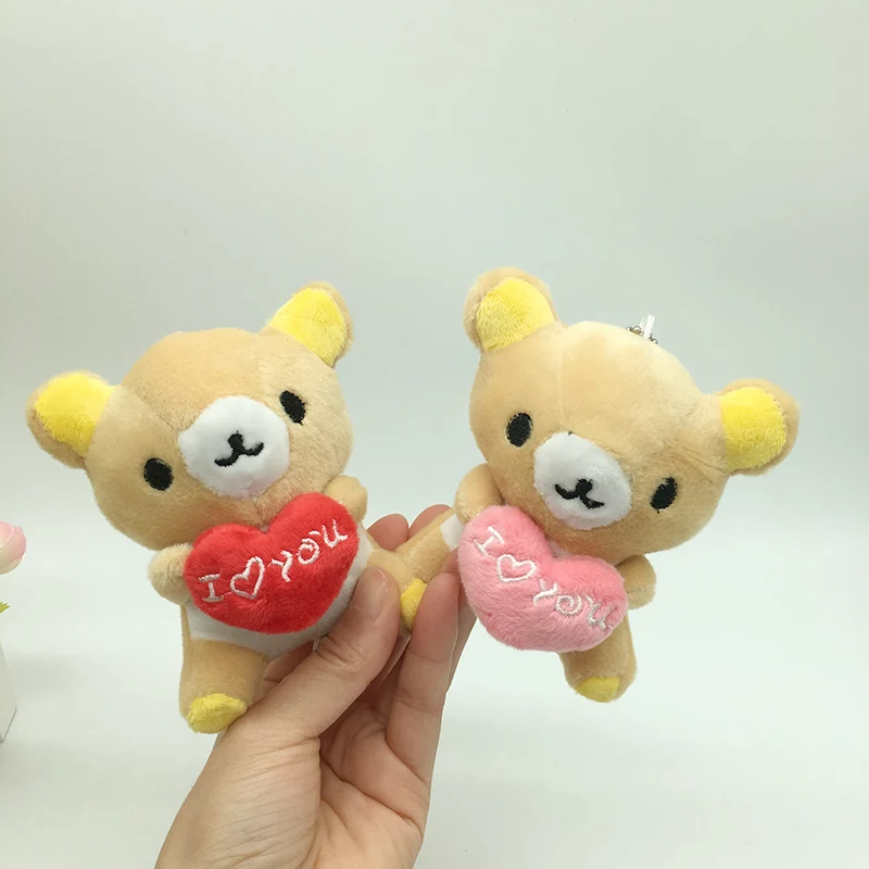 10 см милый мини-кулон Rilakkumas расслабляющий медведь брелок животное Тедди мишка