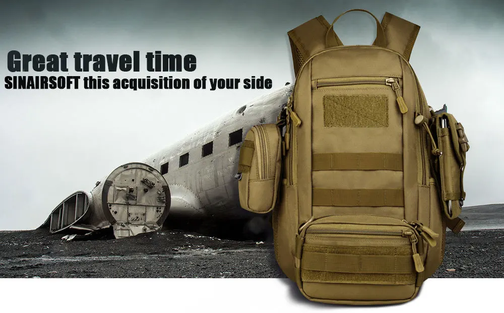SINAIRSOFT Военная тактика рюкзак нейлон Molle рюкзак сумка 12L камуфляж путешествия для спорта на открытом воздухе Охота Водонепроницаемый LY0091