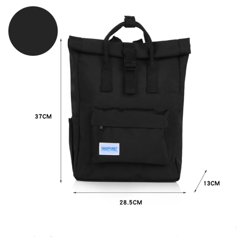 

Fashion Students Backpack Personality Casual Canvas Knapsack Unisex Large Capacity Tablet Student Bag Literary Trend Backpack