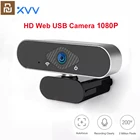 Веб-камера Xiaovv 1080P с микрофоном, широкоугольная USB-камера HD 150, для ноутбука, веб-трансляции для зума, YouTube, Skype, FaceTime
