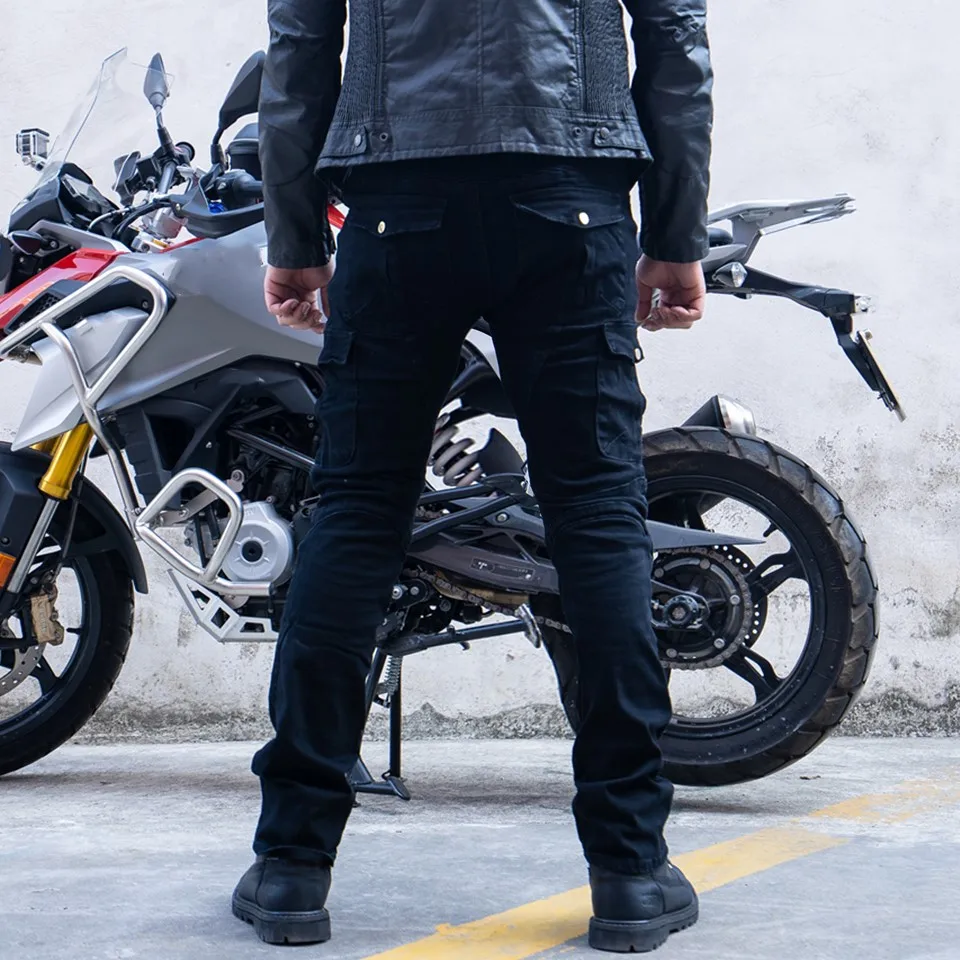Мото брюки черные женские мото rcycle джинсы езда крест повседневные | Автомобили и