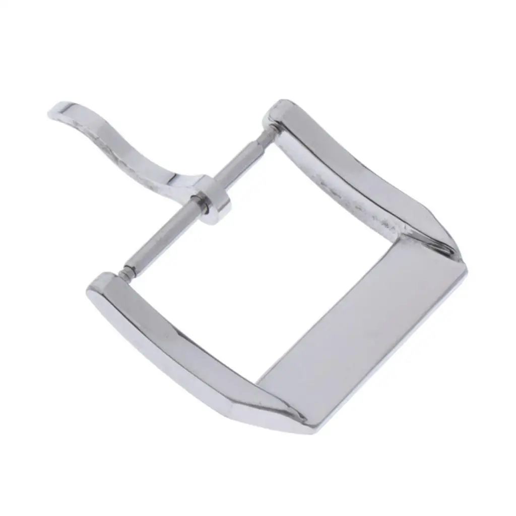 

Watch Band Buckle Stainless Steel Silver Plated Replacement Clasp Fit 18mm