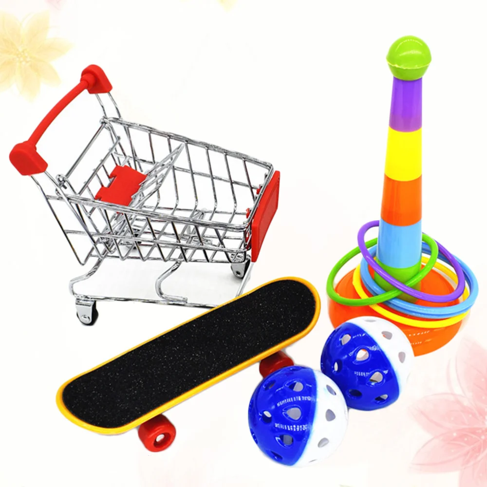 

1 Set Gnaw Training Set Interactive Parrot Appliance Set Funny Bird Activity Set Educational Parrot Playing Set (Ran