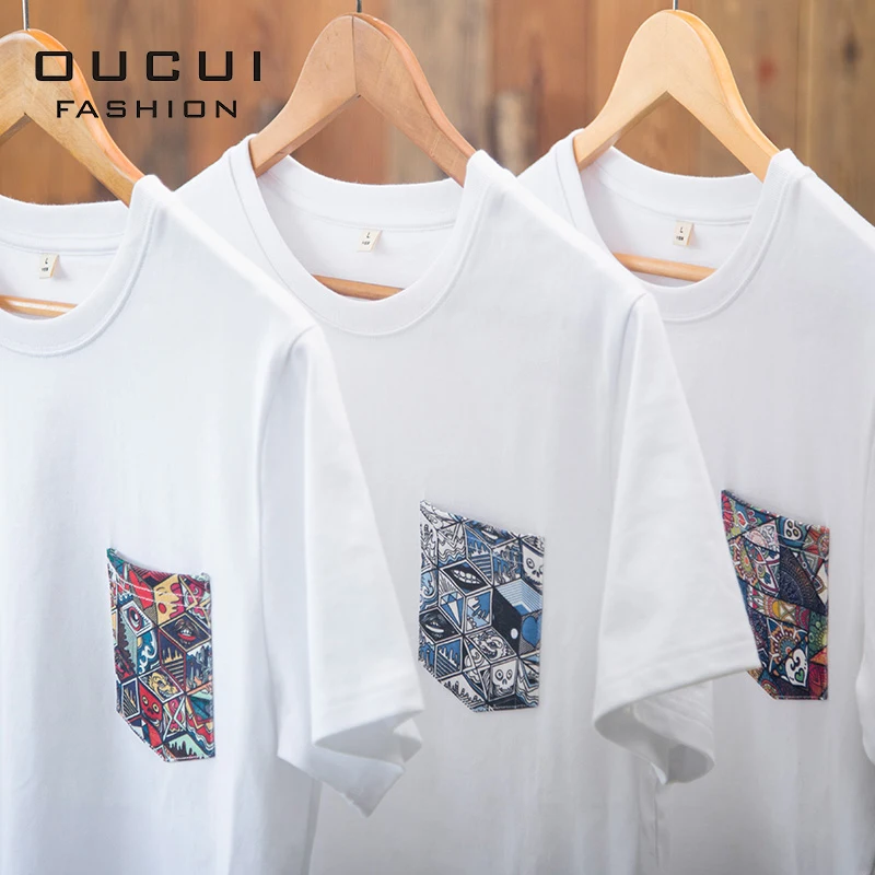 Летняя мужская футболка новая с коротким рукавом хлопковая Мужская одежда