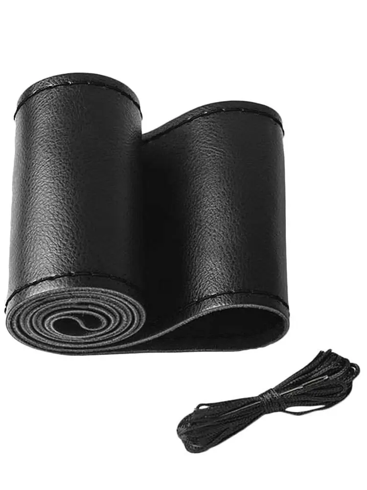 Чехол для руля из микрофибры с кожаной ручкой|Чехлы на руль| |