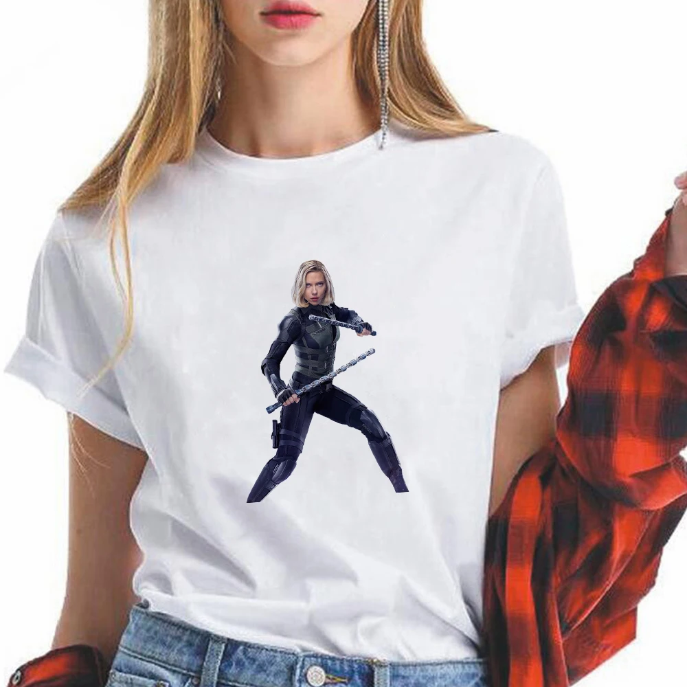 

Disney The Avengers Black Widow Printed I Am Cool Summer Top Women T Shirt Harajuku Hipster Personalized Shirt Marvel superhero