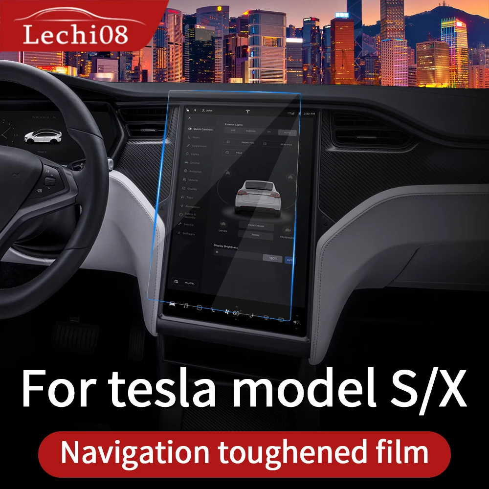 Navigation toughened film For tesla model s accessories tesla model x tesla 2018 model s tesla interior