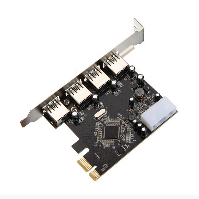 USB 3 0 PCI Express адаптер разъем PCI-E карта 4 порта ПК компьютер | Компьютеры и офис