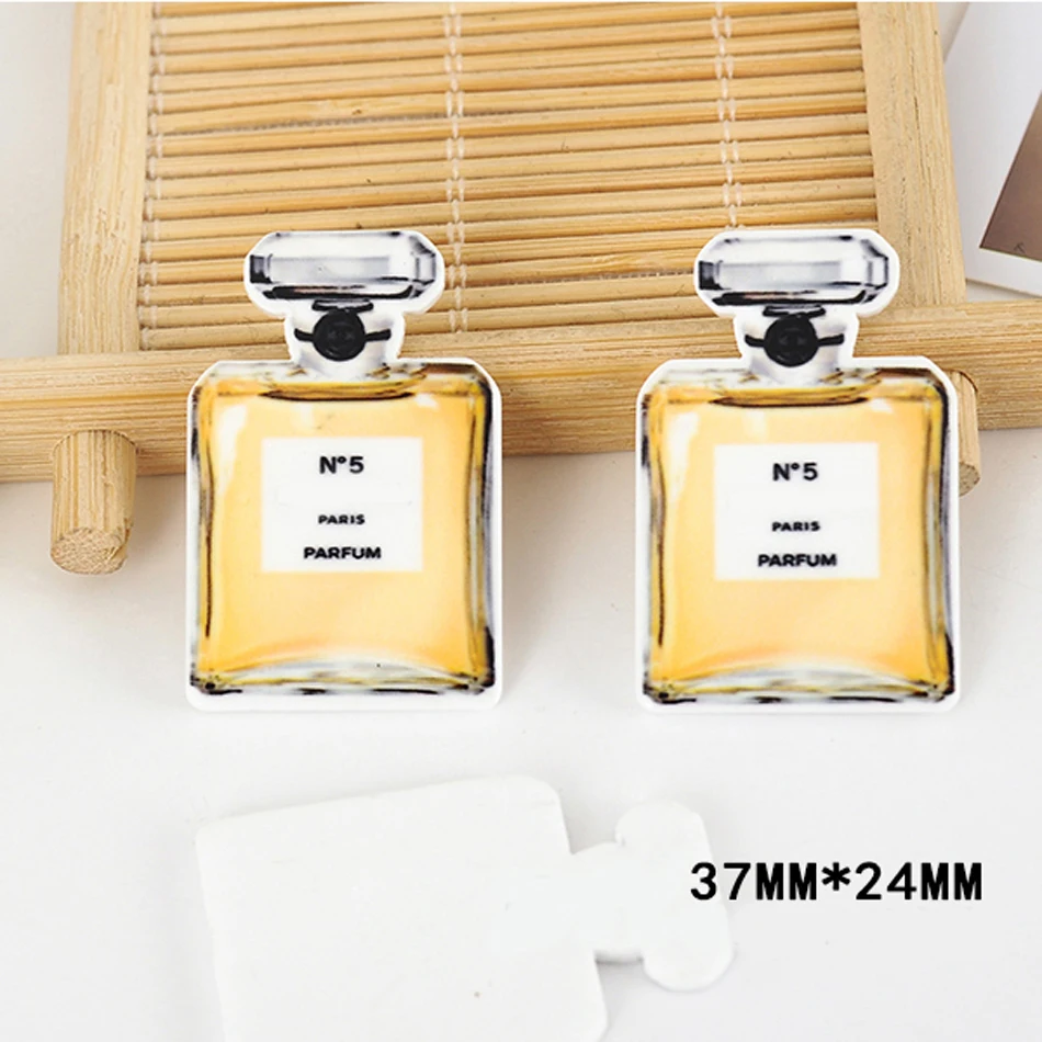 50 шт. 37*24 мм мультяшный флакон для духов из смолы с плоской задней стороной