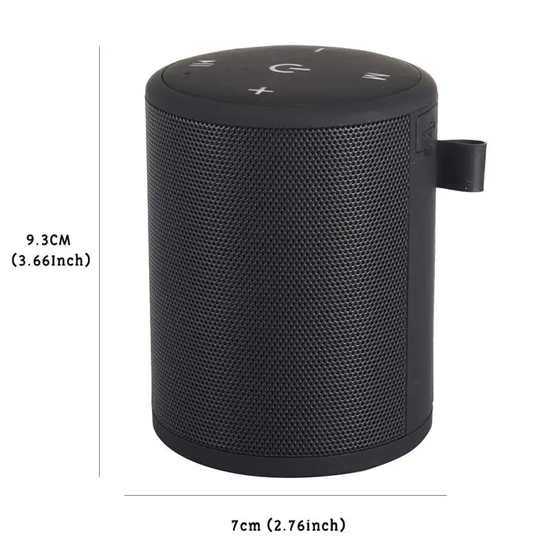 T2 mini Black T2 беспроводной Bluetooth динамик водонепроницаемый портативный открытый мини Колонка коробка динамик Поддержка TF карты стерео HiFi динамик s - Цвет: T2 mini Black
