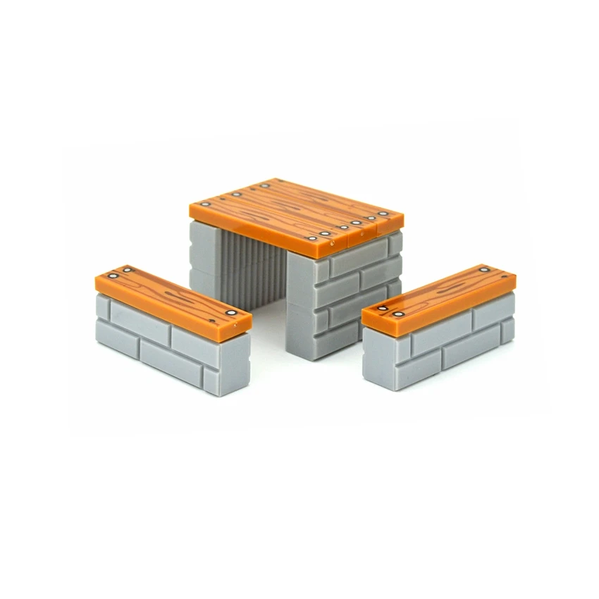 

Wooden 1*4 Flat Bricks City Floor Printed Tiles Building Blocks MOC Parts House DIY Accessories Compatible Toys for Children