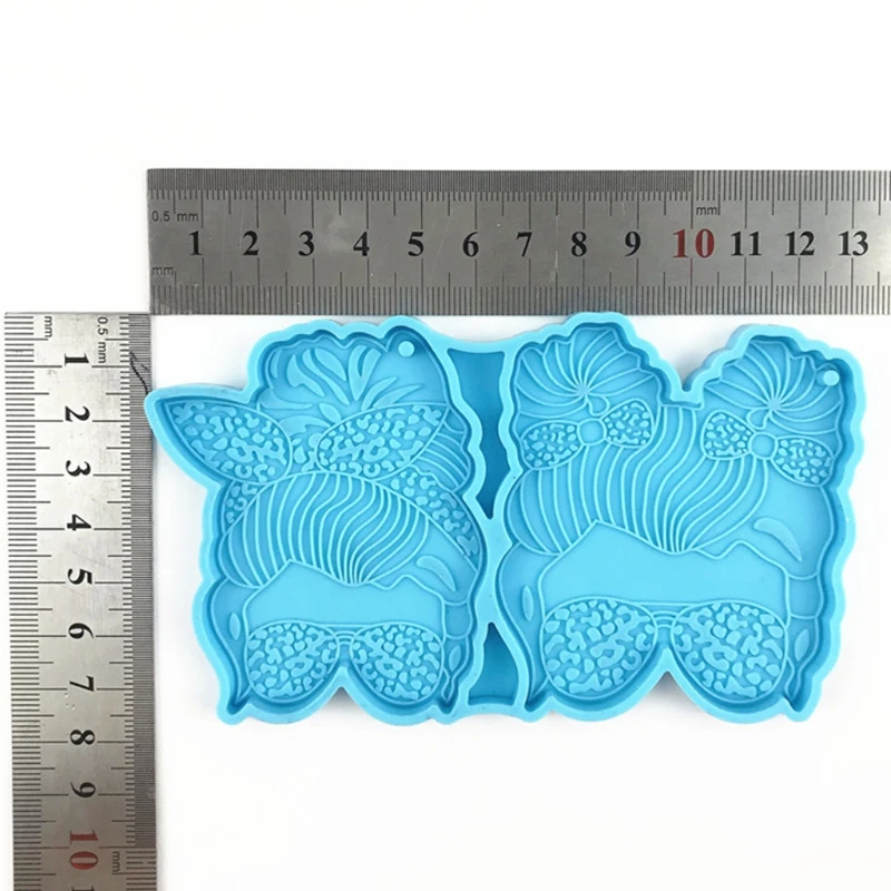 

DIY 5477 Glasses Girl Keychain Silicone Epoxy Mold DIY Keychain Pendant Jewelry Crafting Mould for Valentine Love Gift