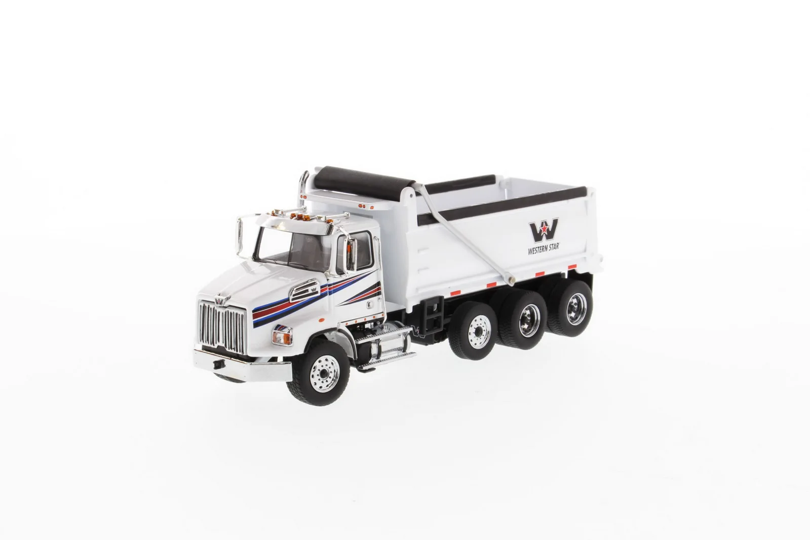 

DM 1/50 Western Star 4700 SB Dump Truck White Diecast Model 71034 Toy Gift NIB