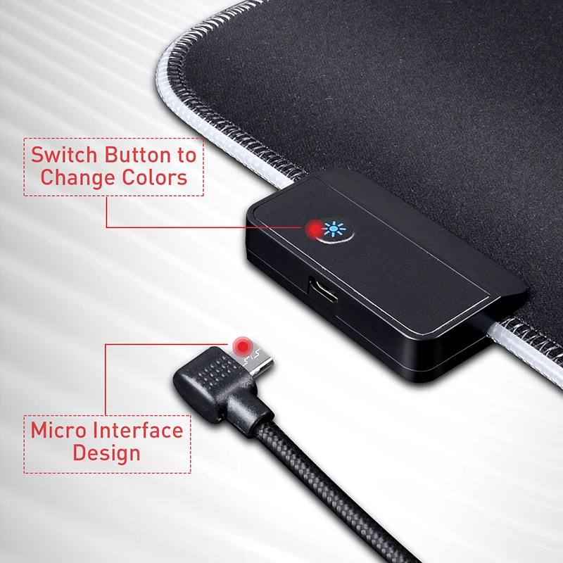 hot selling black wave pattern mousepads speed version or rgb glowing type computer laptop mice pad gaming accessories free global shipping