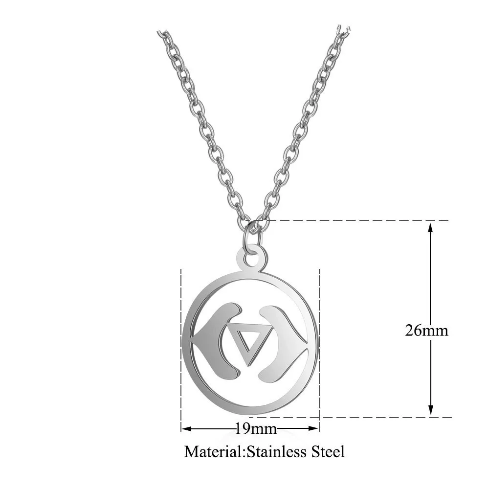 Подвески для изготовления ювелирных изделий из нержавеющей стали йоги ожерелье