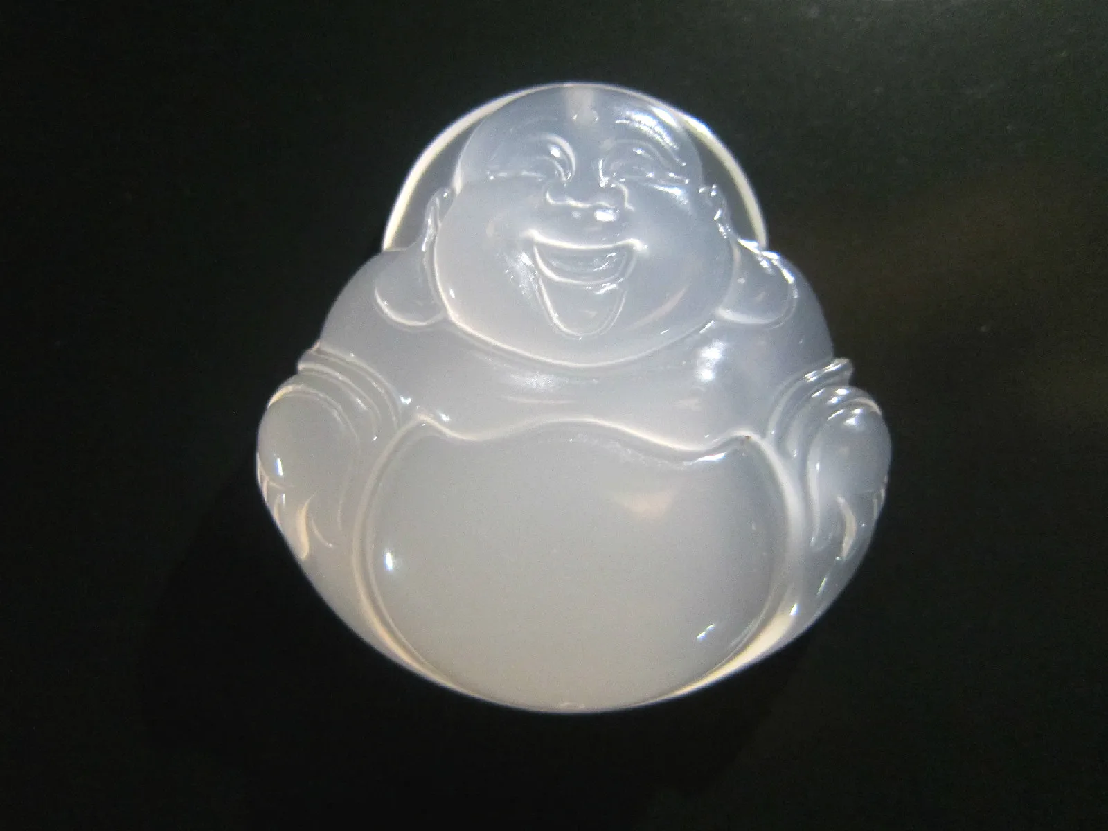 Натуральный китайский Агат нефритовая подвеска белое ожерелье Будды модная