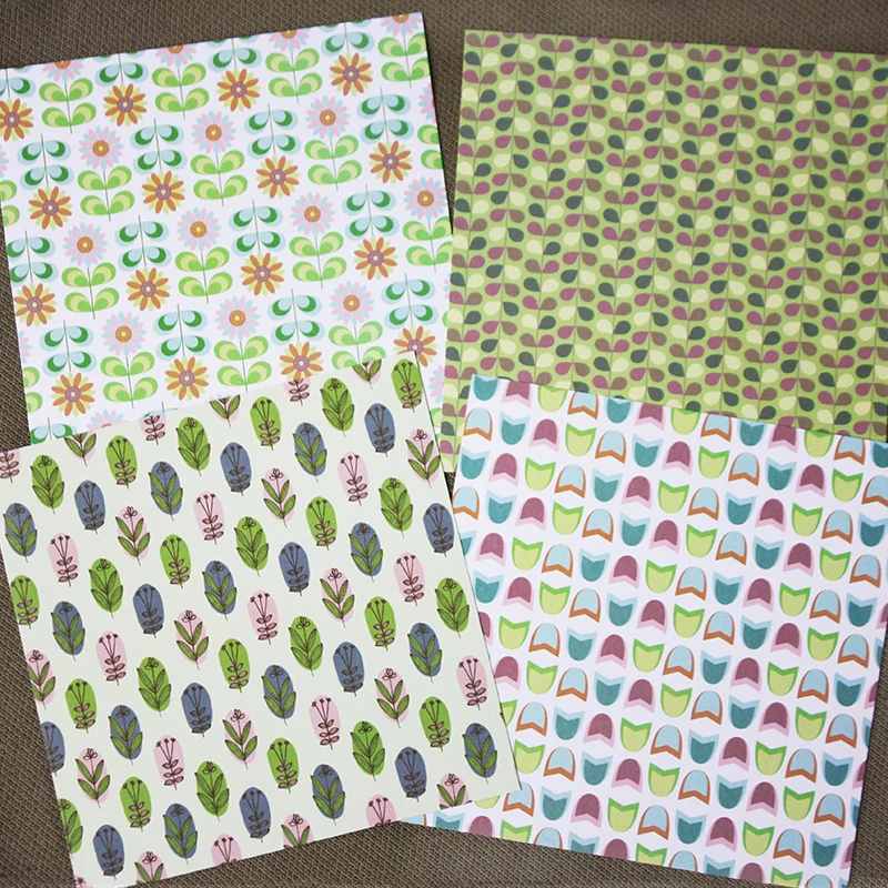 Paper Pad Spring 24 sheet 6&quotX6&quot Scrapbooking design patterned paper pack handmade craft Background pad AlinaCraft | Дом и сад