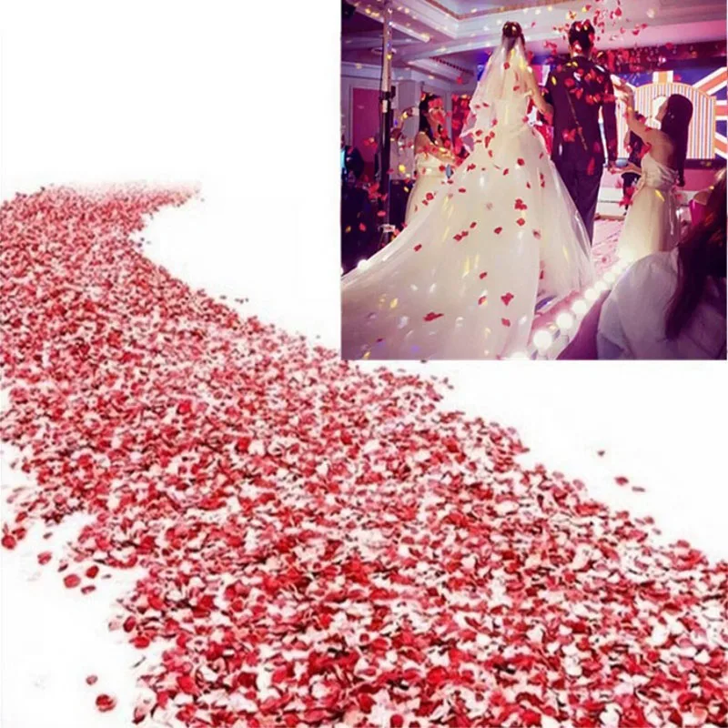 

100pcs Silk Rose Flower Petals for Wedding Party Table Decorations