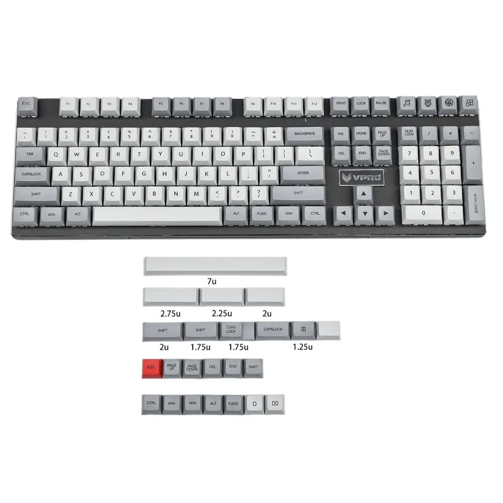 На Луне Марс колонии KIT1 профиль по аналогии с XDA PBT краситель Sub Keycap комплект