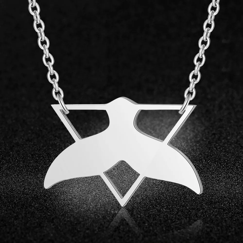 100% настоящая нержавеющая сталь полые морские киты сказка ожерелье супер