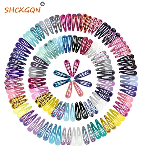 Заколки для волос для девочек 5 см, металлические зажимы с принтом милых животных, фруктов, мультяшный дизайн, для детей, подростков, домашних животных, случайный аксессуар 110