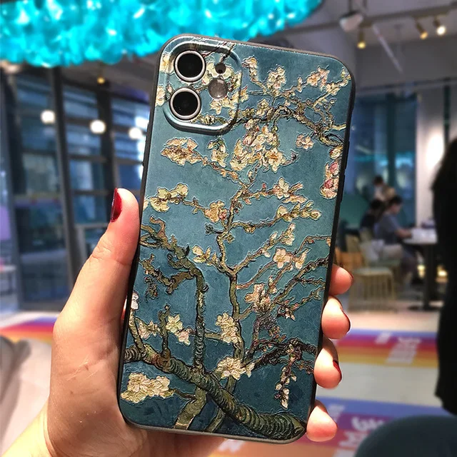 Милые чехлы для телефонов с цветами iPhone 12 Mini 11 Pro Max чехол XR 6 7 8 Plus XS SE 2020 3D рисунком