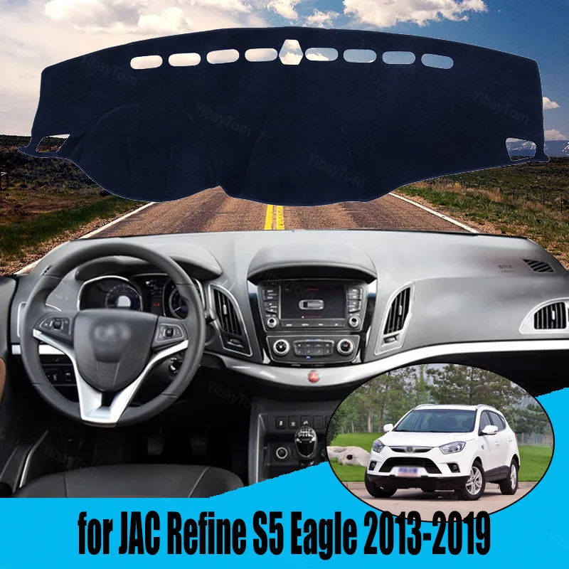 

Anti-Slip Anti-UV Mat Dashboard Cover Pad Dashmat Protect Carpet for JAC Refine S5 Eagle 2013-2019 Accessories