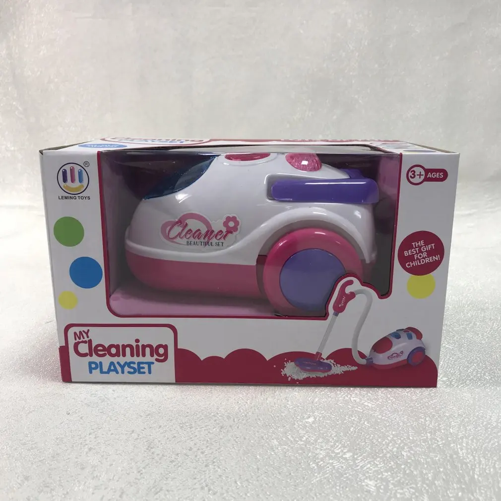 

Children's Electric Mini Vacuum Cleaner with Real Working Function USB Charging Kids Educational Toys With Light Sound