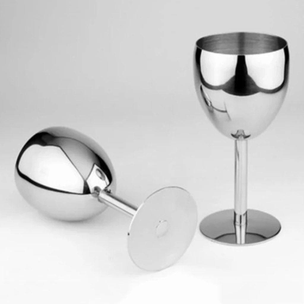 Бокалы Для Вина Goblets 14 5 см из нержавеющей стали бар патио спа посуда чашка для