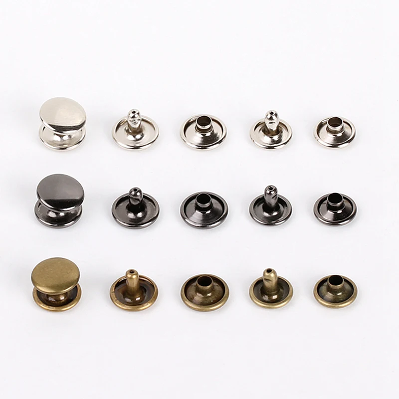 Круглая двухсторонняя Кепка с заклепками для сумки шляпы обуви одежды джинсов