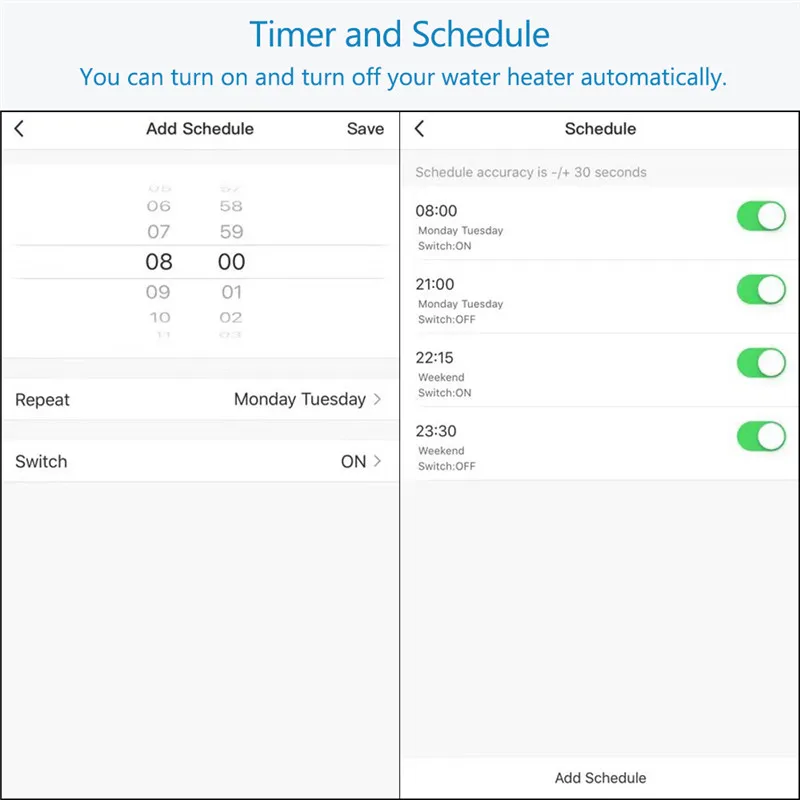 ЕС WiFi водной котел переключатель нагреватель Switch4400W умный контроль на таймер