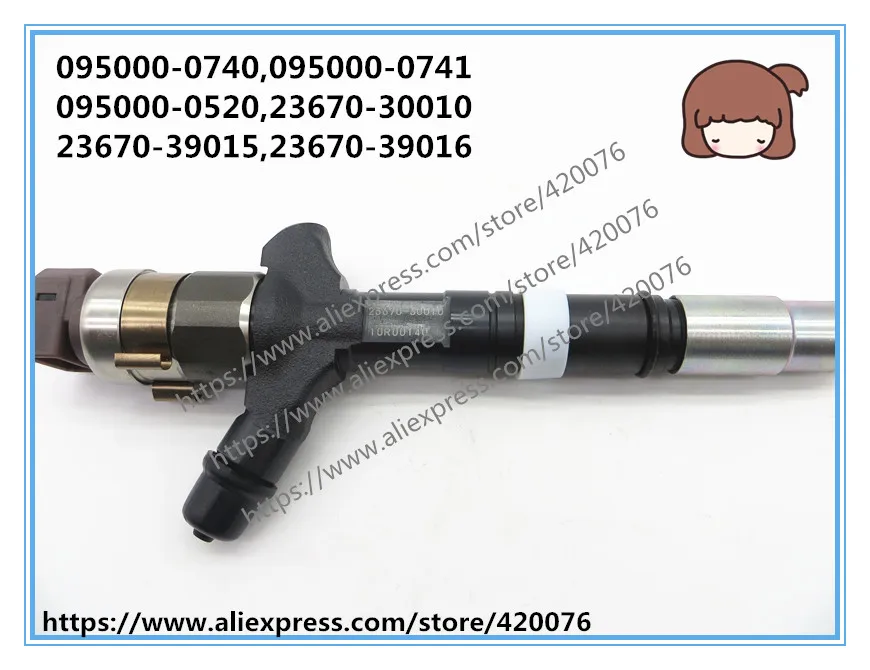 Подлинный и совершенно новый дизельный топливный инжектор 095000-0740 095000-0741 для LAND