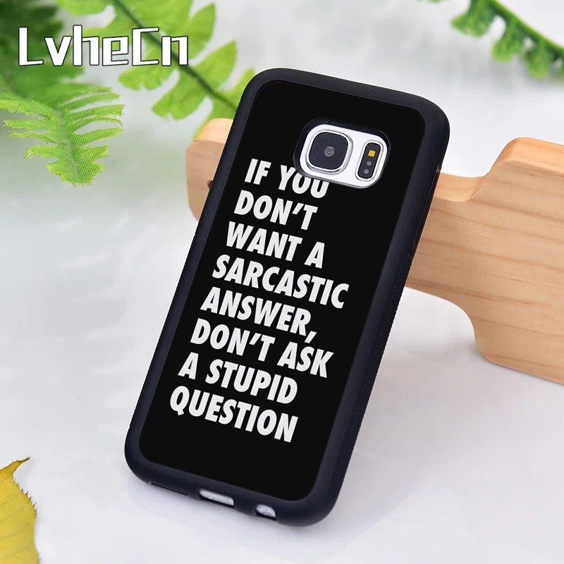 Чехол для телефона LvheCn Funny Me Sarcastic Never Quote samsung Galaxy S9 S8 S10 Plus Lite S6 S7 Edge S5 Note 7 8 9 10| |