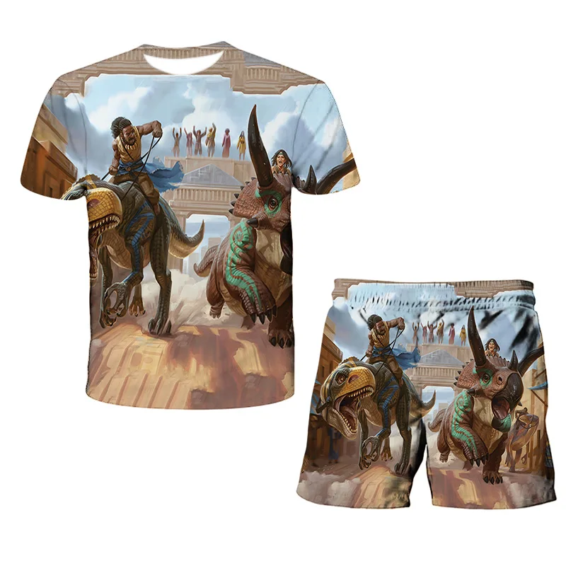 

Top+Shorts 2pcs Sets Kids Clothes 2021 Summer Casual Baby Sets Anime 3d Print Suits Toddler Girls Sets Sports Suit Boys Clothes