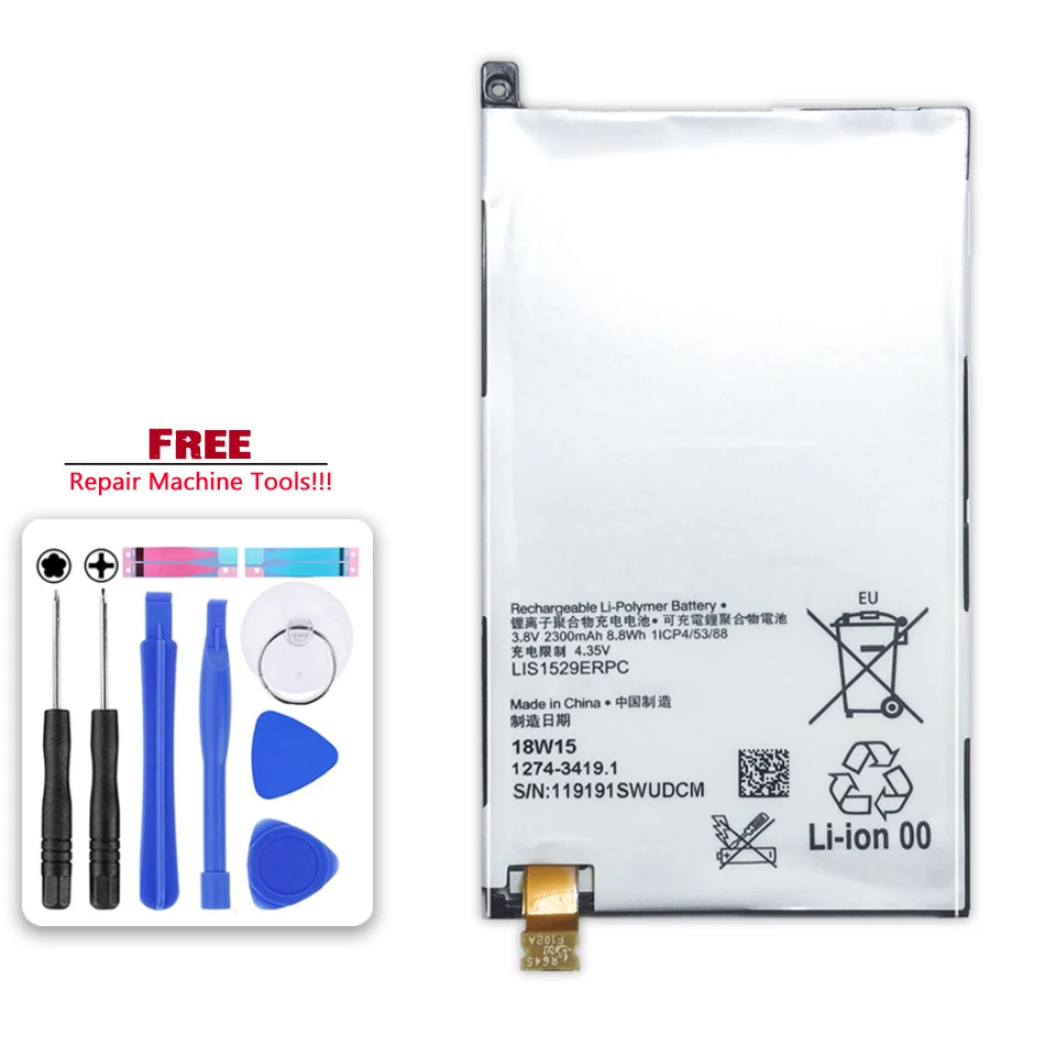 Запасной аккумулятор LIS1529ERPC для SONY Xperia Z1 Mini Compact D5503 M51w Подлинная батарея 2300