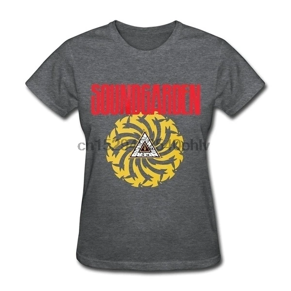 

Amitata Women's Soundgarden Logo T-Shirt- DeepHeather