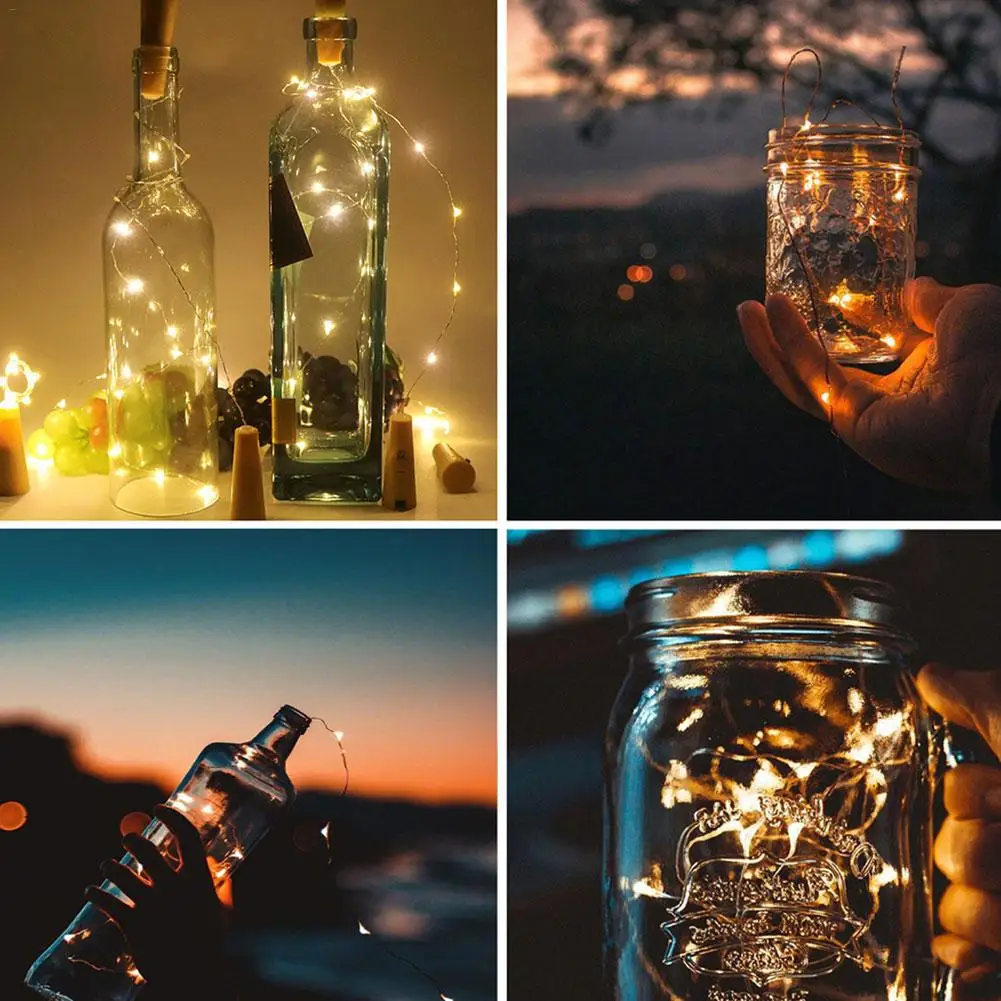 1 шт. солнечный м светодиодный в форме пробки 10 ночник Фея свет шнура Корк Solarbetrieben