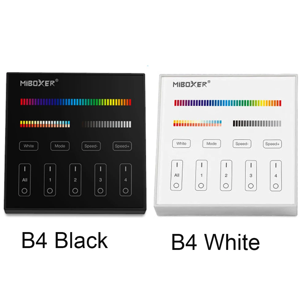 Miboxer B4 Smart Panel Remote Controller 2.4G Wireless 4-Zone Brightness Dimming For RGB/RGBW/RGB+CCT Led Bulb Light Strip