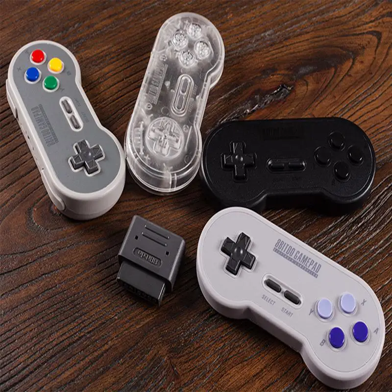 BEESCLOVER SN30 8Bitdo Ретро Bluetooth контроллер геймпад с приемником адаптер Набор для Android Mac для NAND SNES SF-C d40
