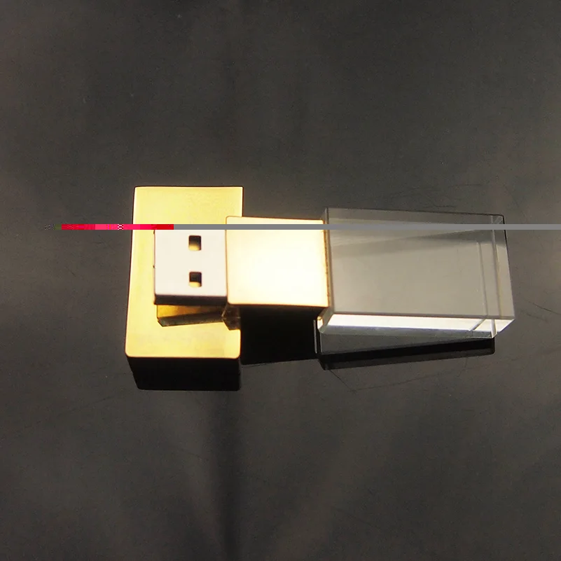 Кристалл + металл USB флэш-накопитель Флешка 4 ГБ 8 16 32 64 Гб 128 МБ внешний накопитель