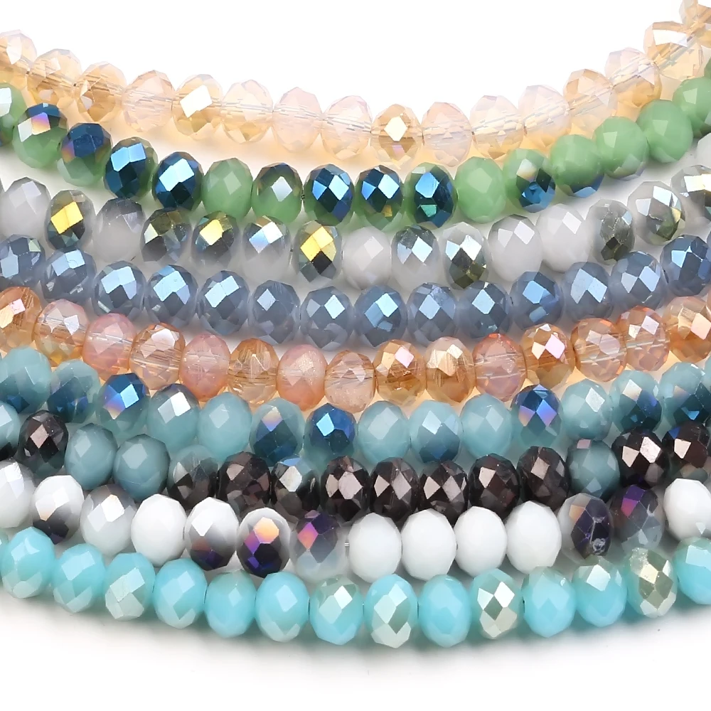 95 шт./лот австрийские граненые круглые бусины из хрустального стекла 6 мм